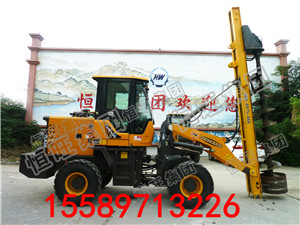 鏟車(chē)改裝電線桿鉆孔 螺旋鉆孔機(jī) 鏟車(chē)改裝地基打樁機(jī)