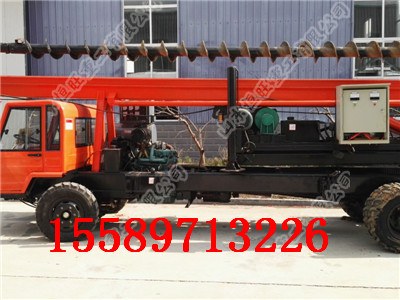 車(chē)載式打樁機(jī) 四輪螺旋鉆機(jī) 輪式長(zhǎng)螺旋打樁機(jī)